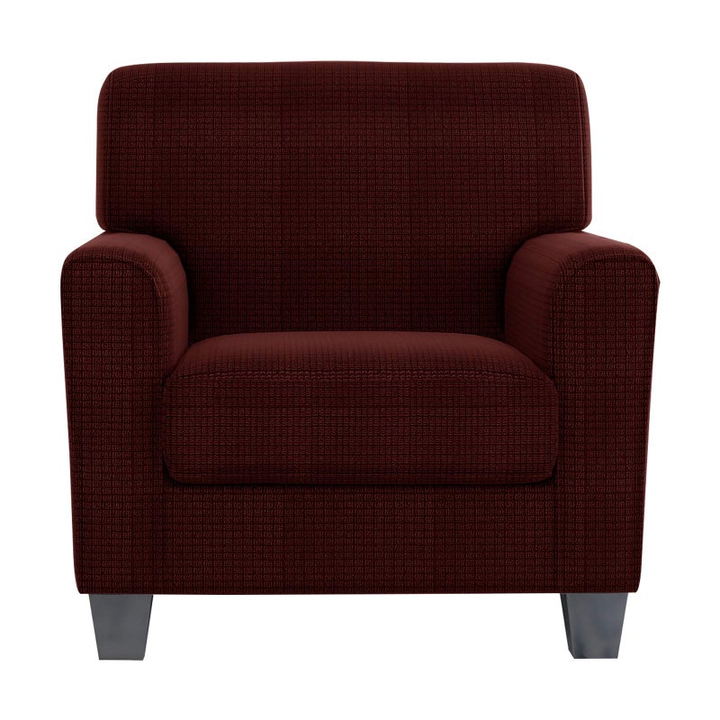 ZNSAYOTX 2 Piece Chair Covers for Living Room with Arms Anti Slip Stretch Arm Chair Slipcovers Sofa Armchair Slipcover Machine Washable Furniture Protector (Wine Red, Chair) - Image 1
